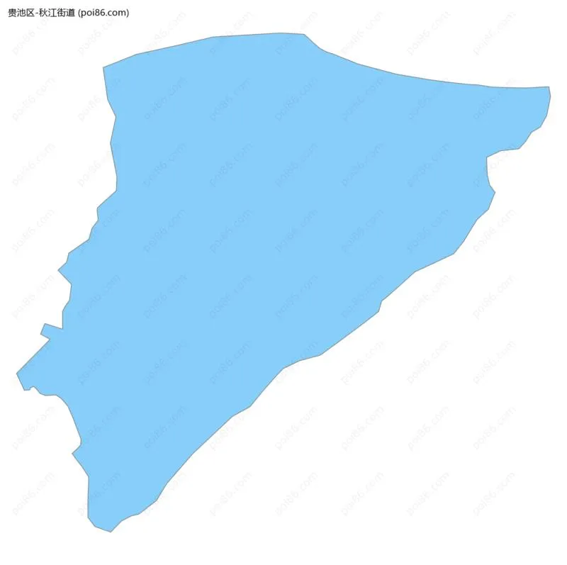 秋江街道边界地图