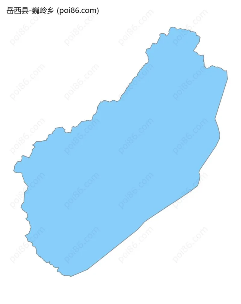 巍岭乡边界地图