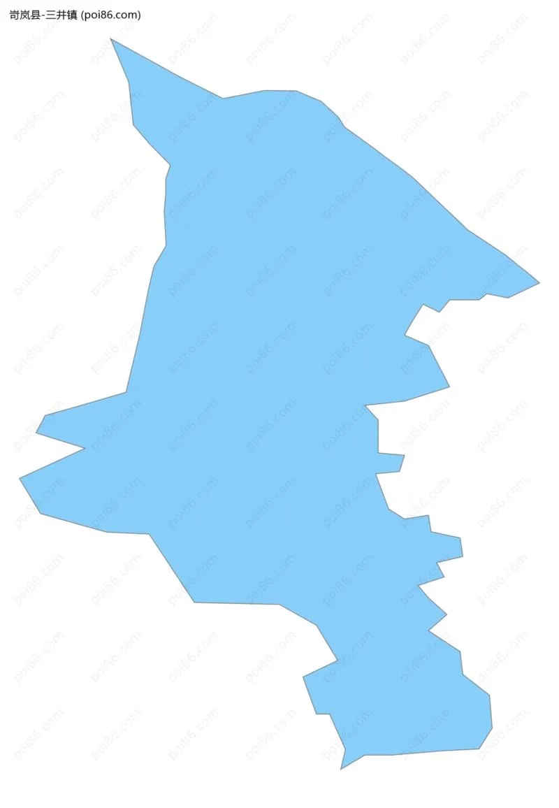 三井镇边界地图