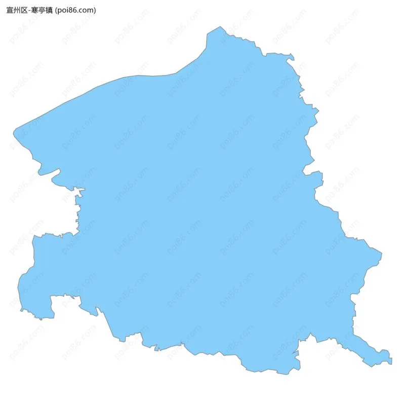 寒亭镇边界地图