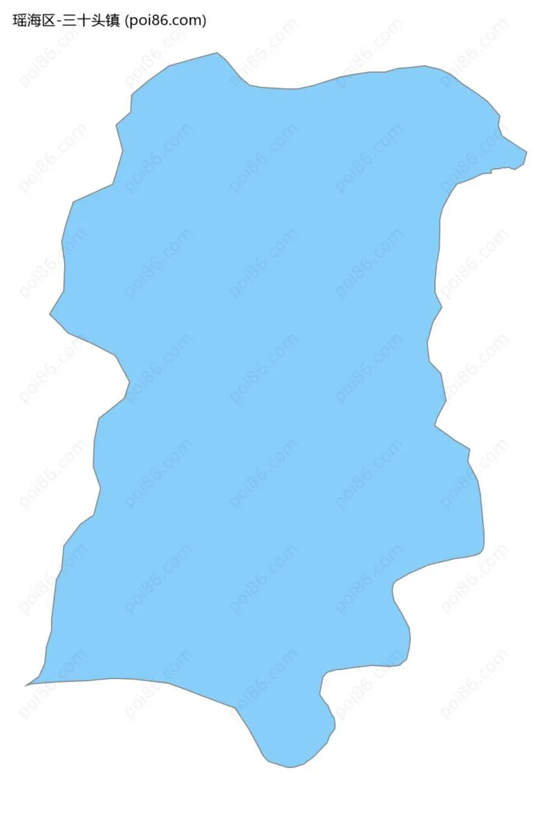 三十头镇边界地图