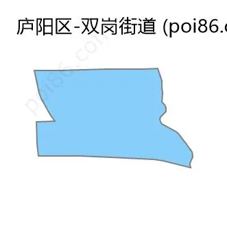 双岗街道边界地图