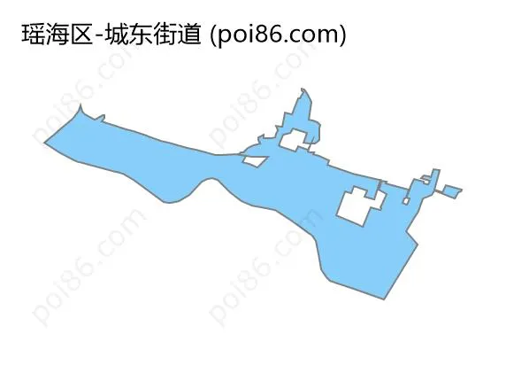 城东街道边界地图