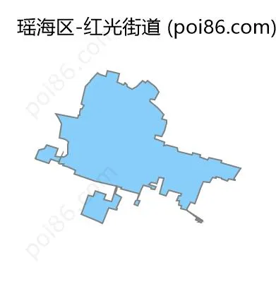 红光街道边界地图