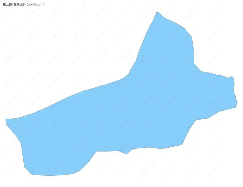 管家堡乡边界地图