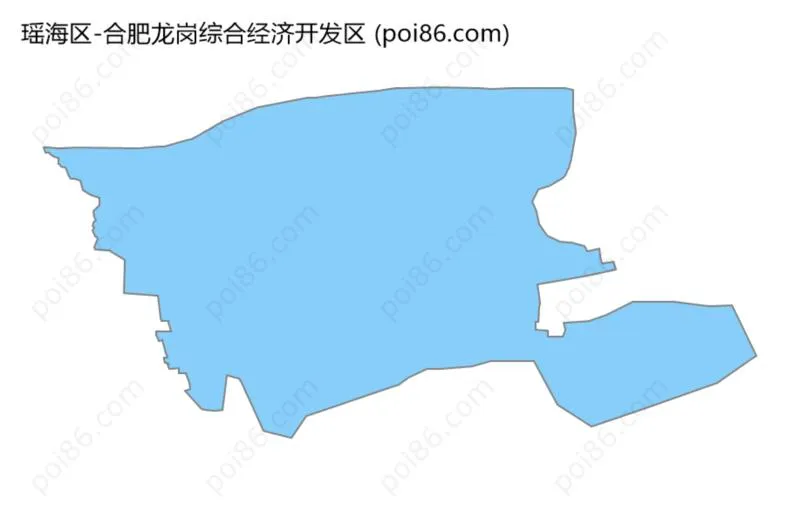 合肥龙岗综合经济开发区边界地图