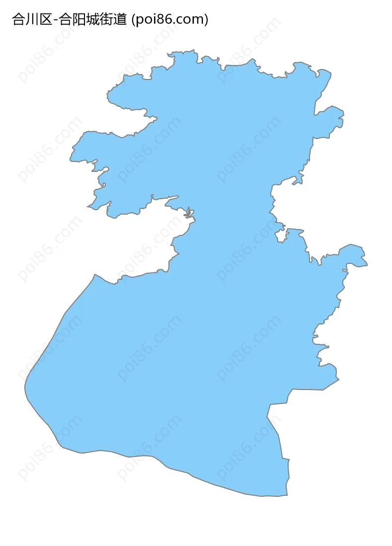 合阳城街道边界地图