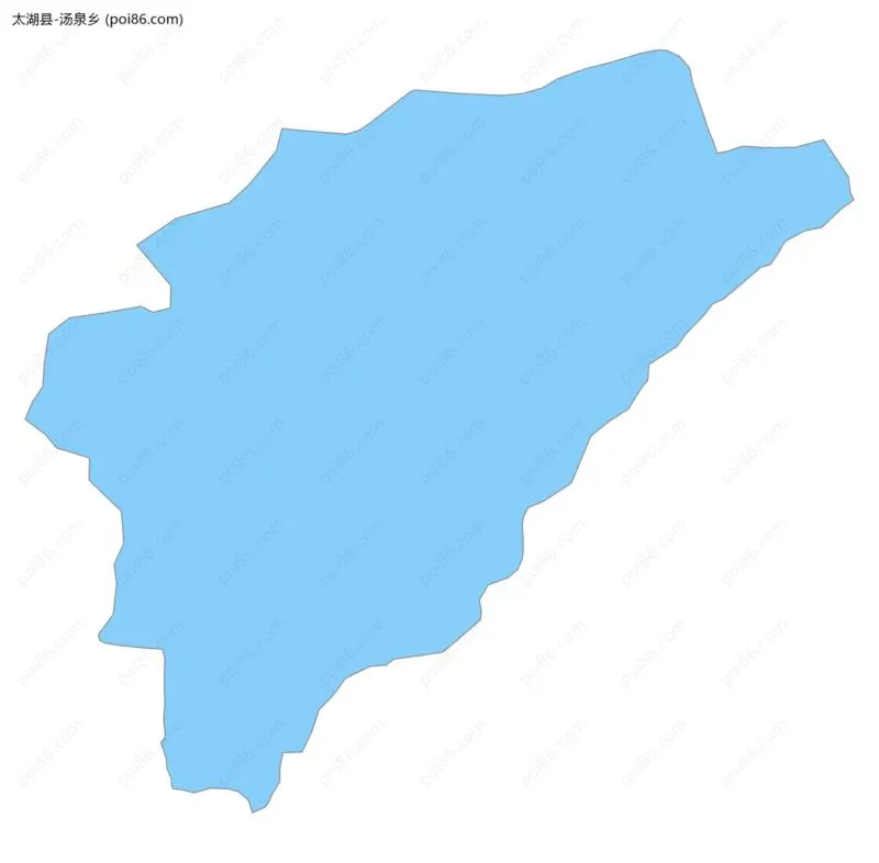 汤泉乡边界地图