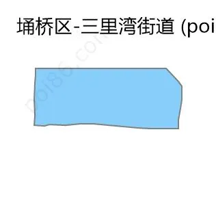 三里湾街道边界地图