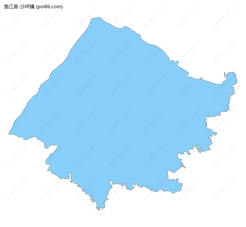沙坪镇边界地图