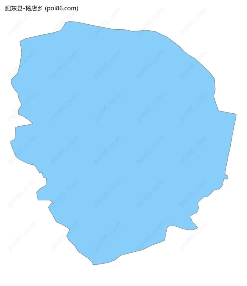 杨店乡边界地图
