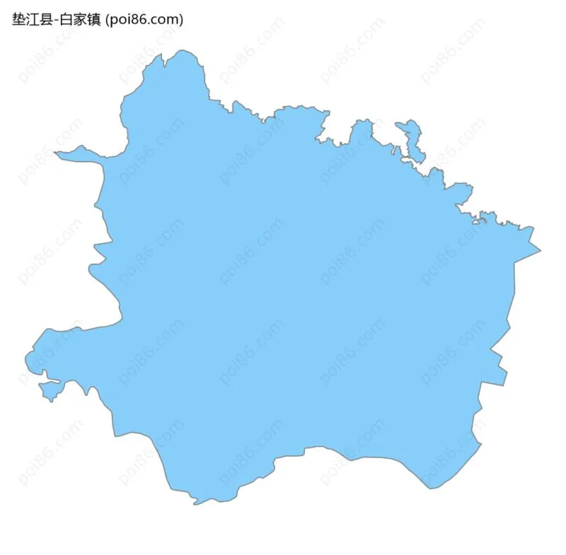 白家镇边界地图