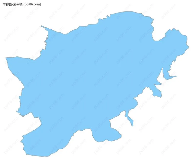 武平镇边界地图