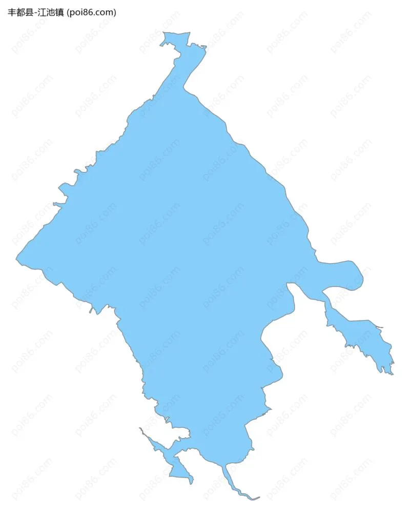 江池镇边界地图