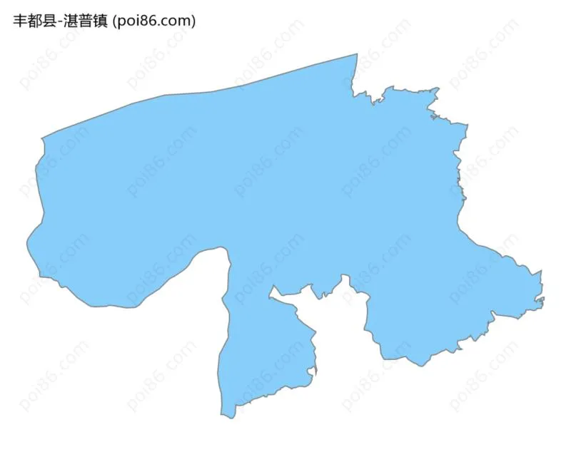 湛普镇边界地图