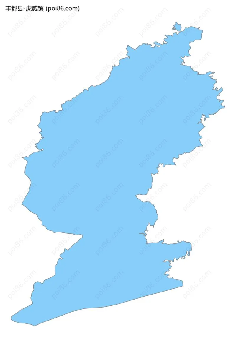 虎威镇边界地图