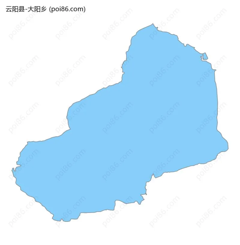 大阳乡边界地图