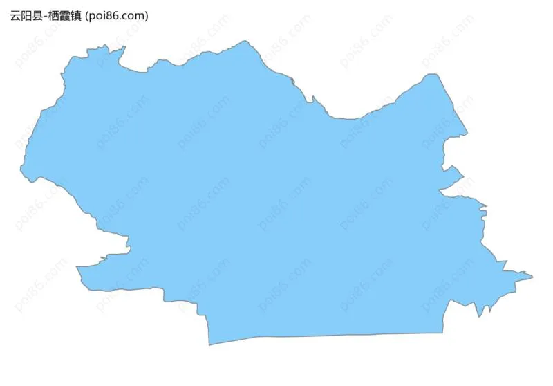 栖霞镇边界地图