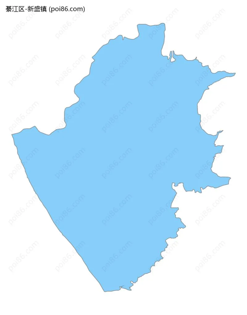 新盛镇边界地图
