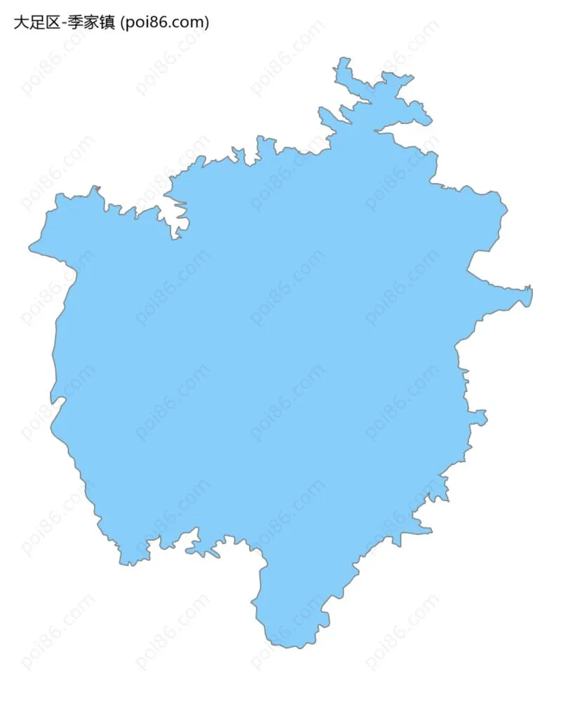 季家镇边界地图