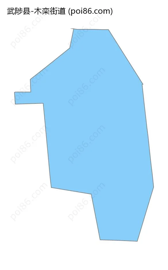 木栾街道边界地图