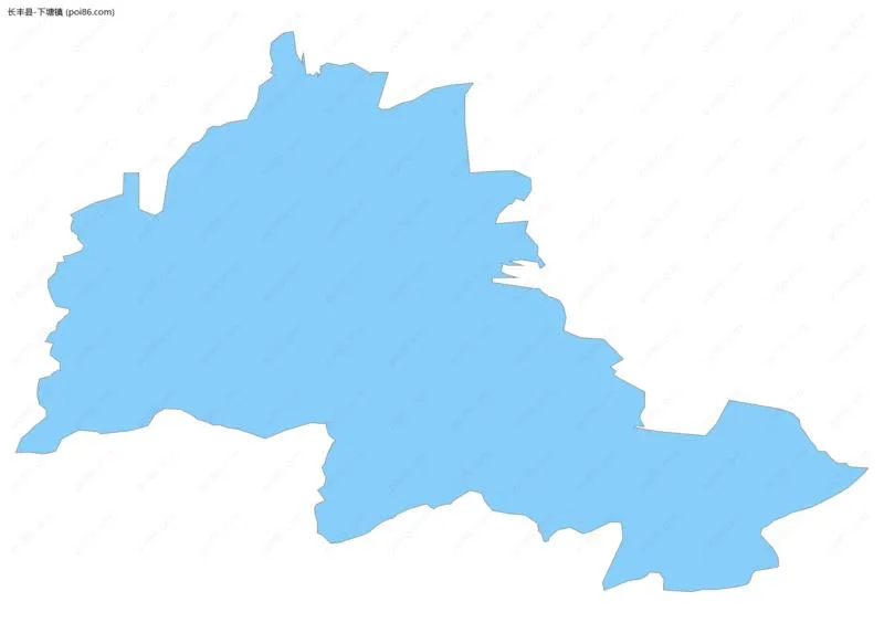 下塘镇边界地图