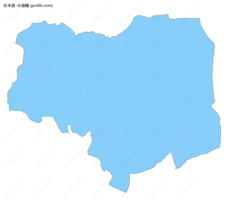 水湖镇边界地图