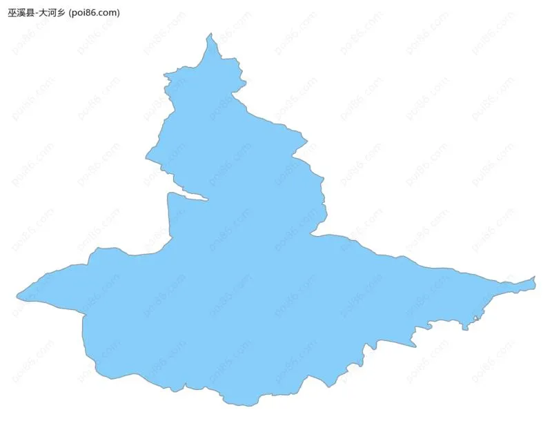 大河乡边界地图