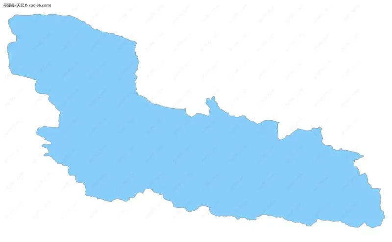 天元乡边界地图