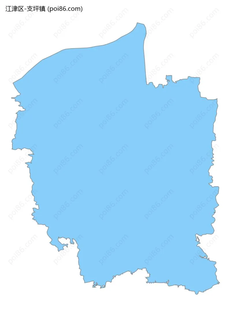 支坪镇边界地图