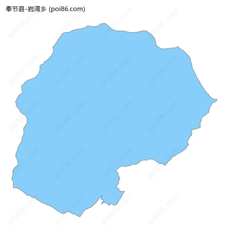 岩湾乡边界地图