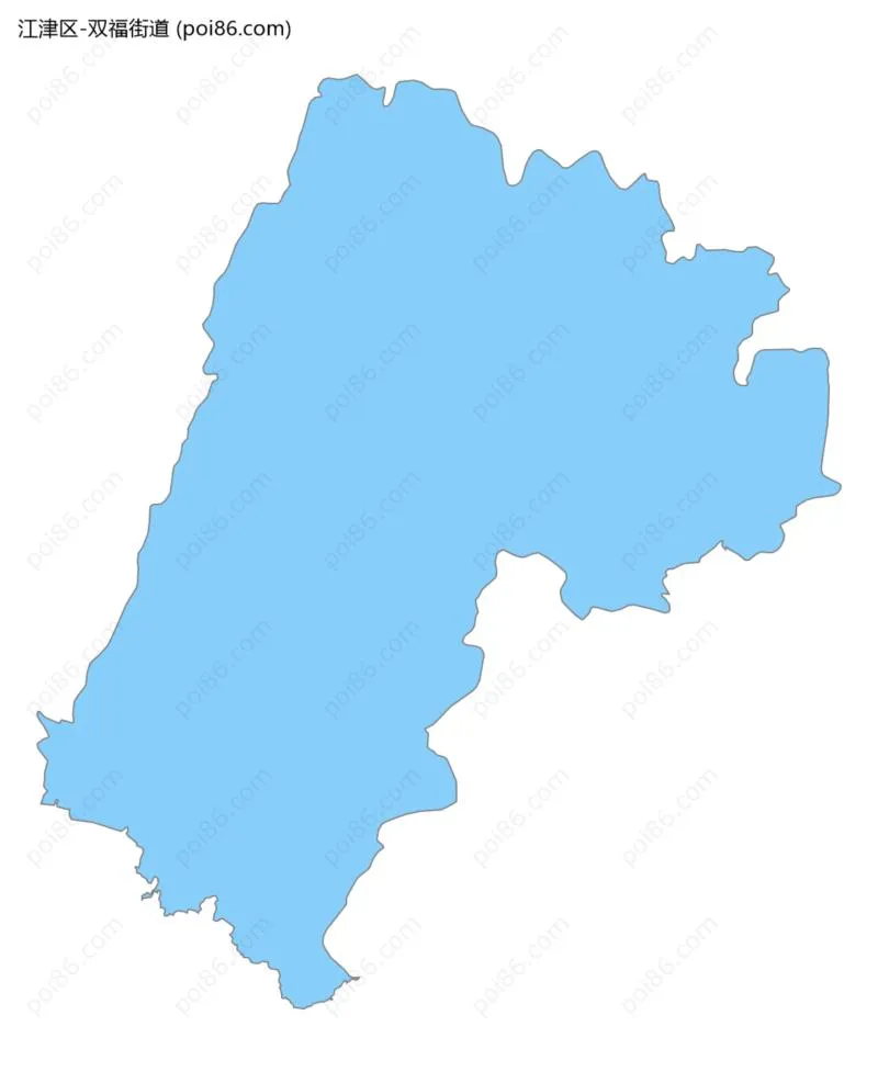 双福街道边界地图