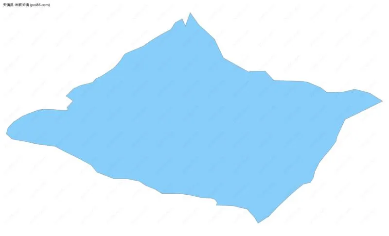 米薪关镇边界地图