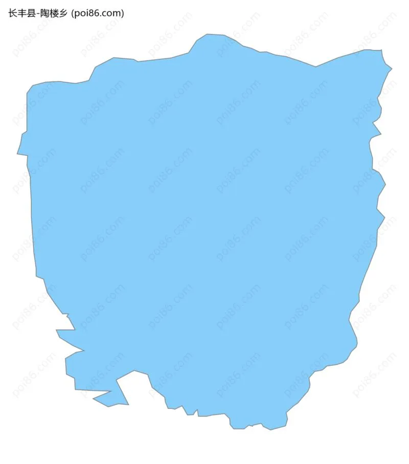 陶楼乡边界地图