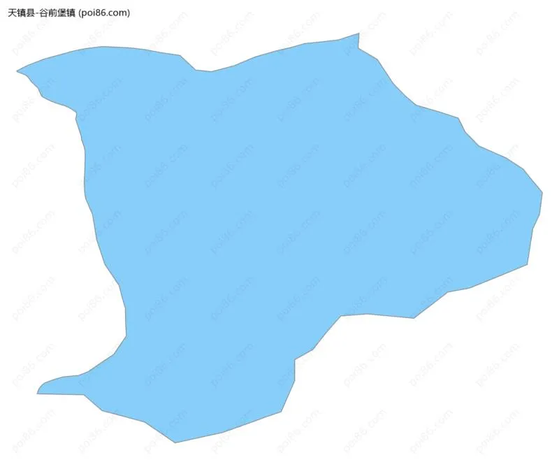 谷前堡镇边界地图