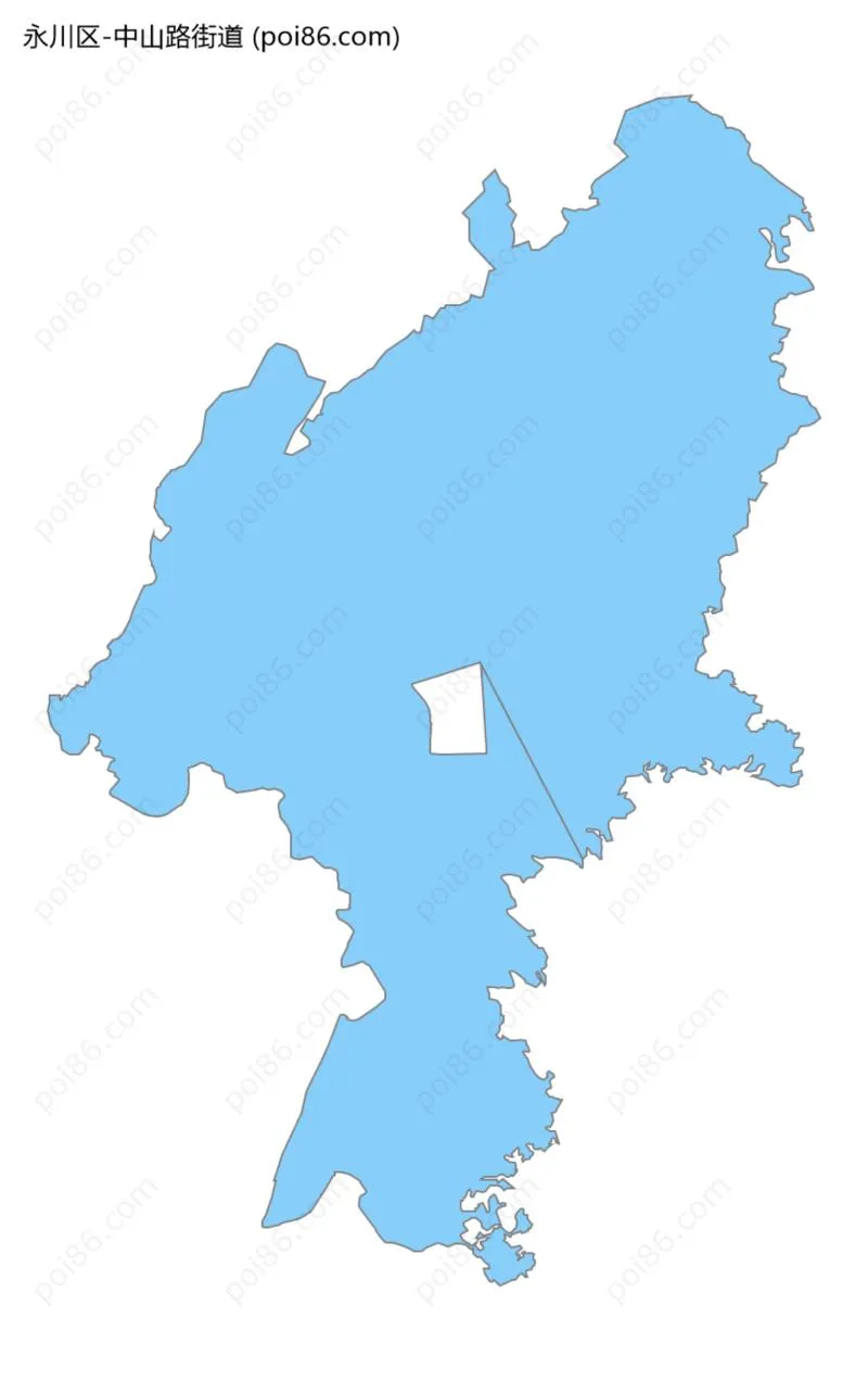 中山路街道边界地图