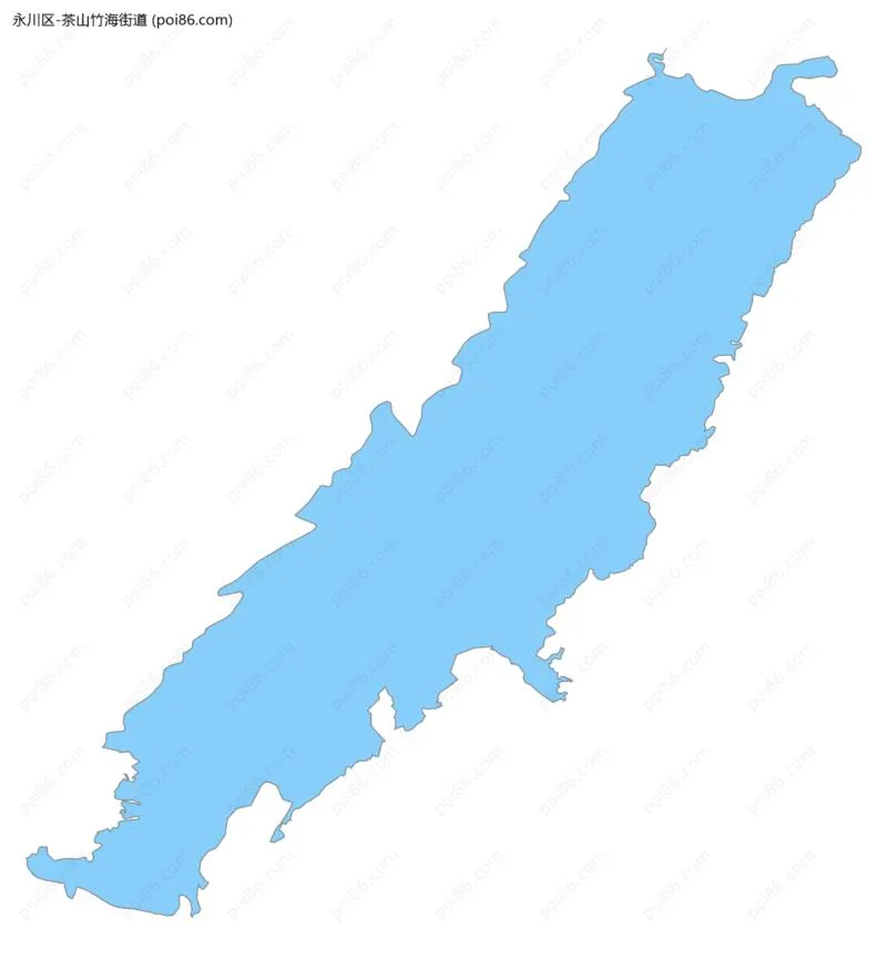 茶山竹海街道边界地图