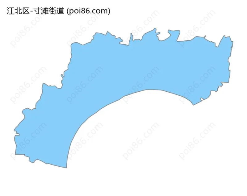 寸滩街道边界地图