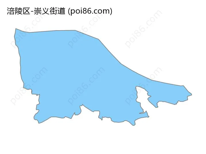 崇义街道边界地图