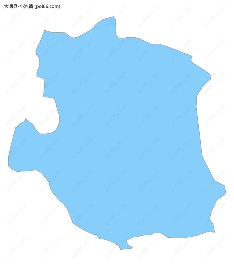 小池镇边界地图