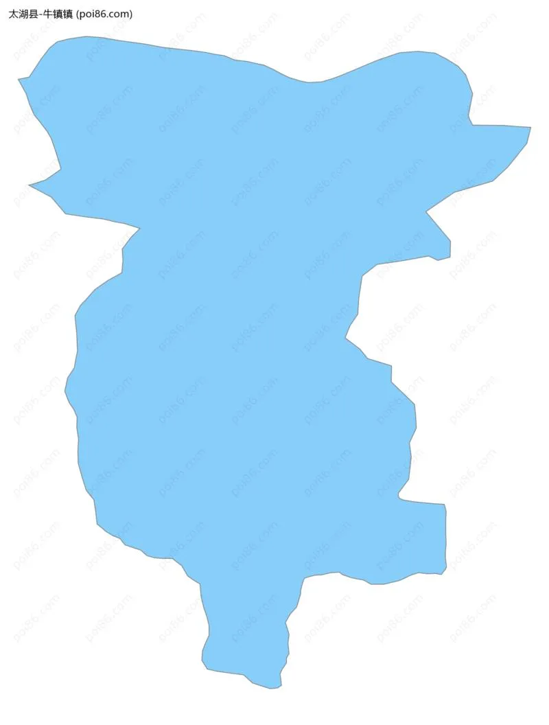 牛镇镇边界地图