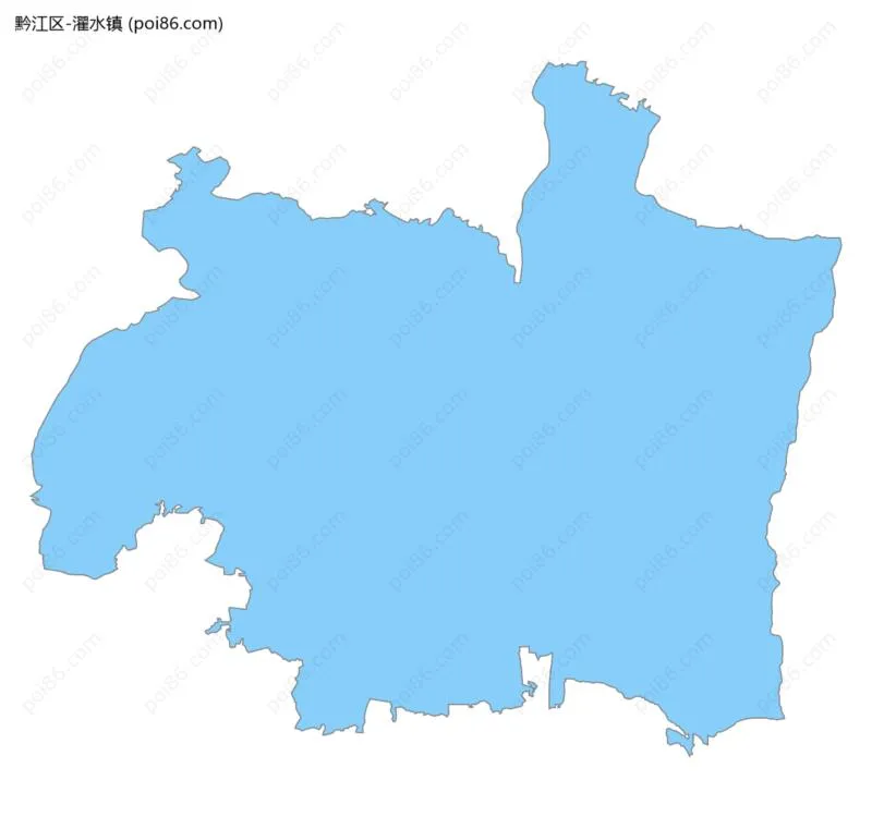 濯水镇边界地图