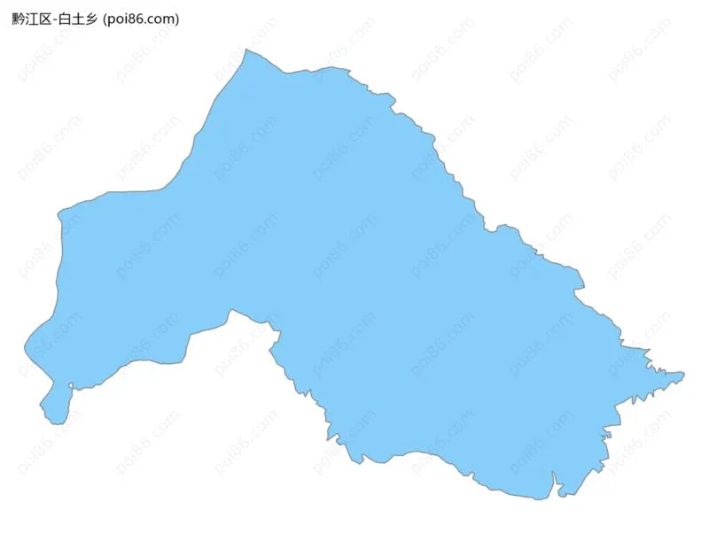 白土乡边界地图
