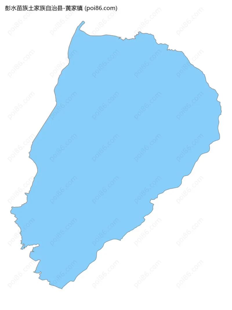 黄家镇边界地图