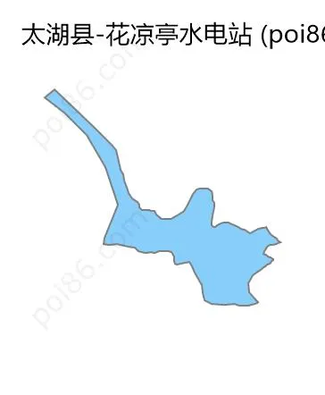 花凉亭水电站边界地图