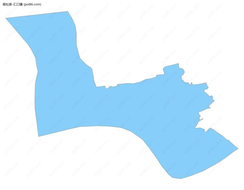 汇口镇边界地图