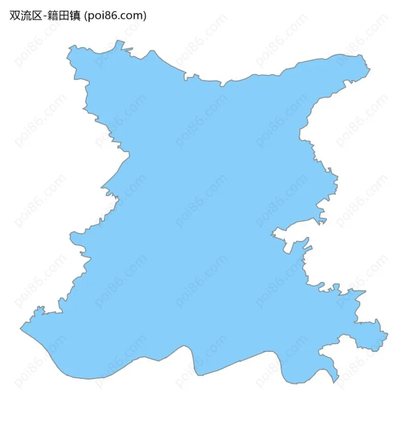 籍田镇边界地图