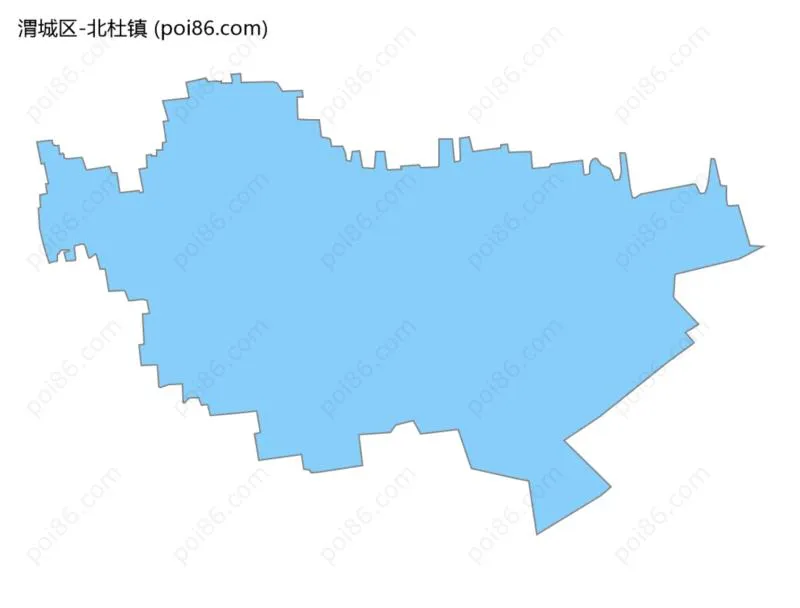 北杜镇边界地图