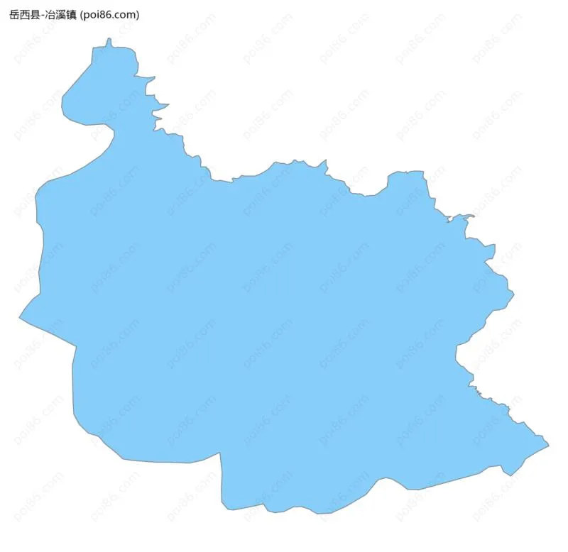 冶溪镇边界地图