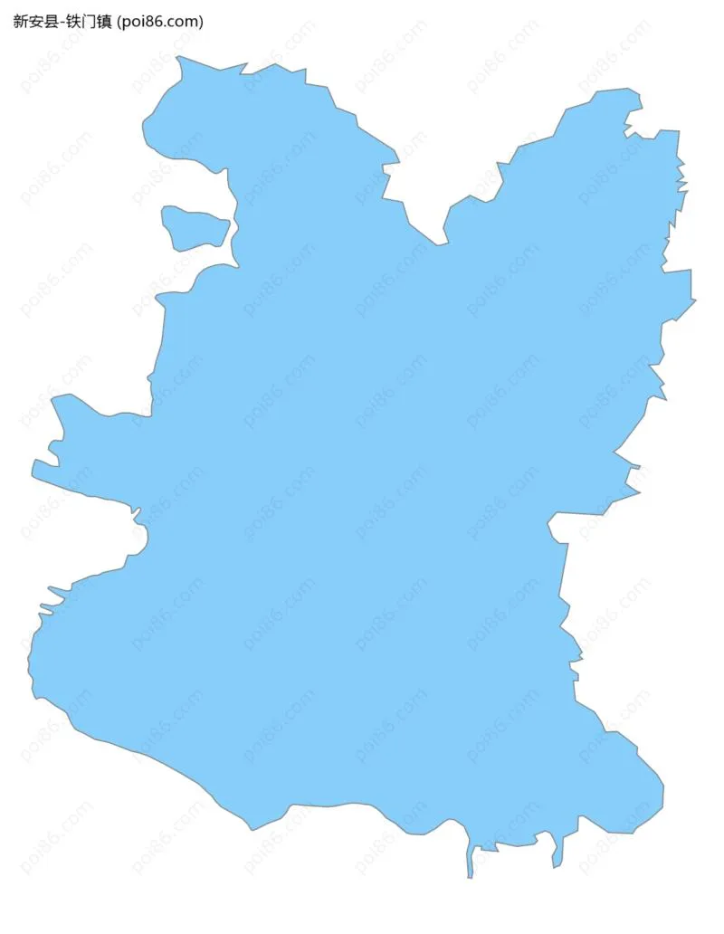 铁门镇边界地图